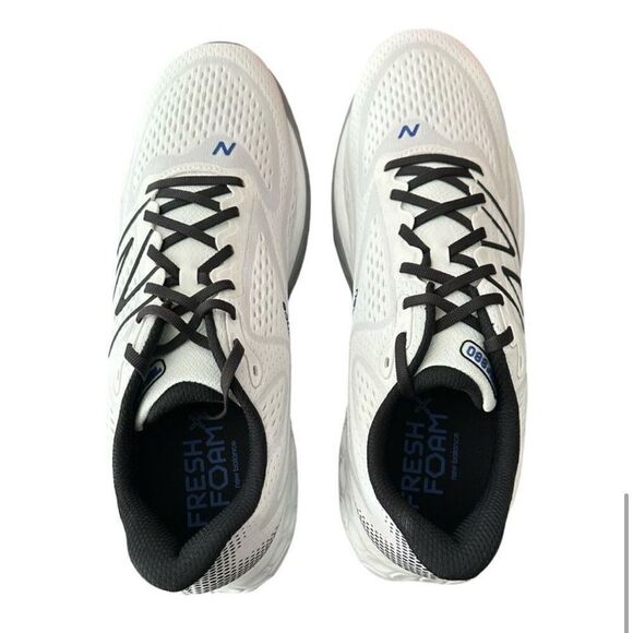 New Balance Fresh Foam Men's White Running Shoes - Picture 7 of 11